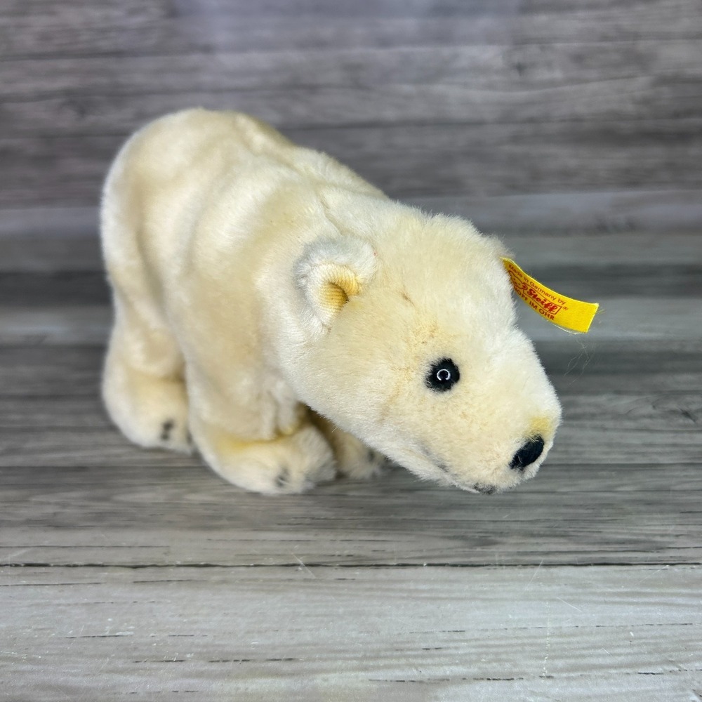 Steiff Polar Bear Plush Lommy German Doll Collectors Mini 7"